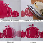 FUNKAKA Rose Red HTV Heat Transfer Vinyl Rolls, Adhesive HTV Vinyl - Image 3