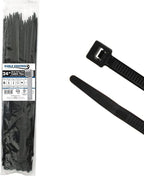 Kable Kontrol Heavy Duty Cable Zip Ties 100 Pcs 24 Inch Black, 175 Lbs Tensile by KABLEKONTROL%C2%AE