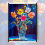 Bgraamiens Rose-1000 Pieces Rose Flowers Puzzle - Image 3