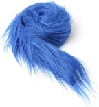 Shaggy Plush Faux Fur Fabric Precut Strips Sapphire Blue Fur Fluffy Fuzzy Craft by Unknown