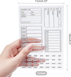 GLOBLELAND Calendar Planner Silicone Clear Stamps 6.3x4.3inch | Month Week Date - Image 2