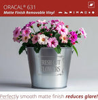 ORACAL 631 Matte Grey Vinyl Durable Roll Easy to Weed Permanent Adhesive Craft - Image 3