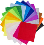 6" x 6" Felt Fabric Sheets for Crafts, 1mm Thick, Squares Non-Woven Felt Fabric by YHOLSDAS