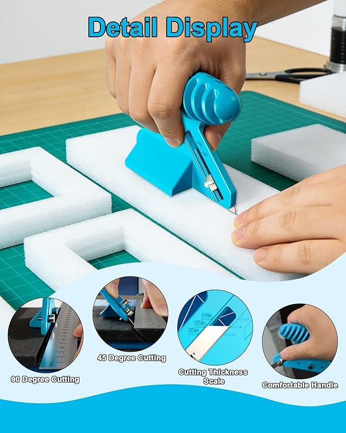 Foamboard Cutter Tool, FoamBoard Straight/Bevel Cutter Used to Cut Eva Foam - Image 3