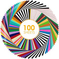 HTVRONT Permanent Vinyl for Cutting Machine-100 Pack 12 "x12 Adhesive Vinyl by HTVRONT