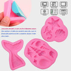 SAKOLLA Mermaid Theme Silicone Fondant Mold - Image 4