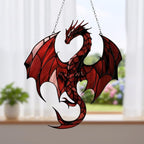 Dark Red Dragon Acrylic Suncatcher - Image 3