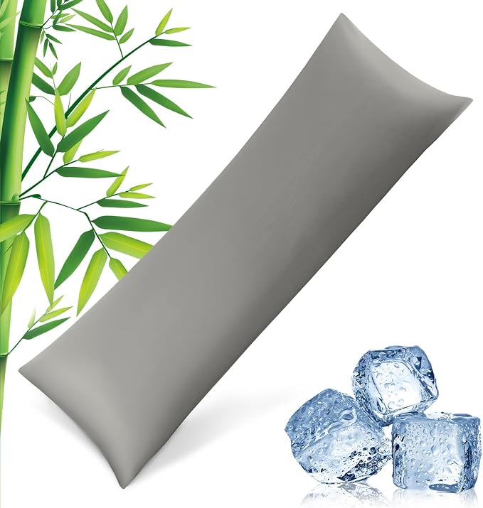 Body Pillowcase with Zipper Cooling Viscose from Bamboo Zippered Pillowcases by JamRest