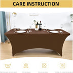 2-Pack 4ft Spandex Table Covers - Image 6