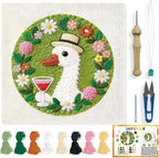 INFUNLY Goose Wreath Punch Needle Kit by INFUNLY