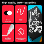 ARTISTRO 2 White Dual-Tip Acrylic Paint Pens - Image 5