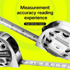 4-in-1 Laser Tape Measure with Laser Level Crosshairs |130ft/40m Laser - Image 6
