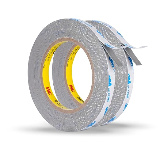 3M Double Sided Foam Tape 0.39in x 20Ft 2 Pack, Heavy Duty Mounting Tape | PE by 3MFullRangeProducts