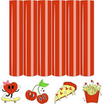 Tintnut Mandarin Red Heat Transfer Vinyl, easy cut & weed, stretch washable by Tintnut