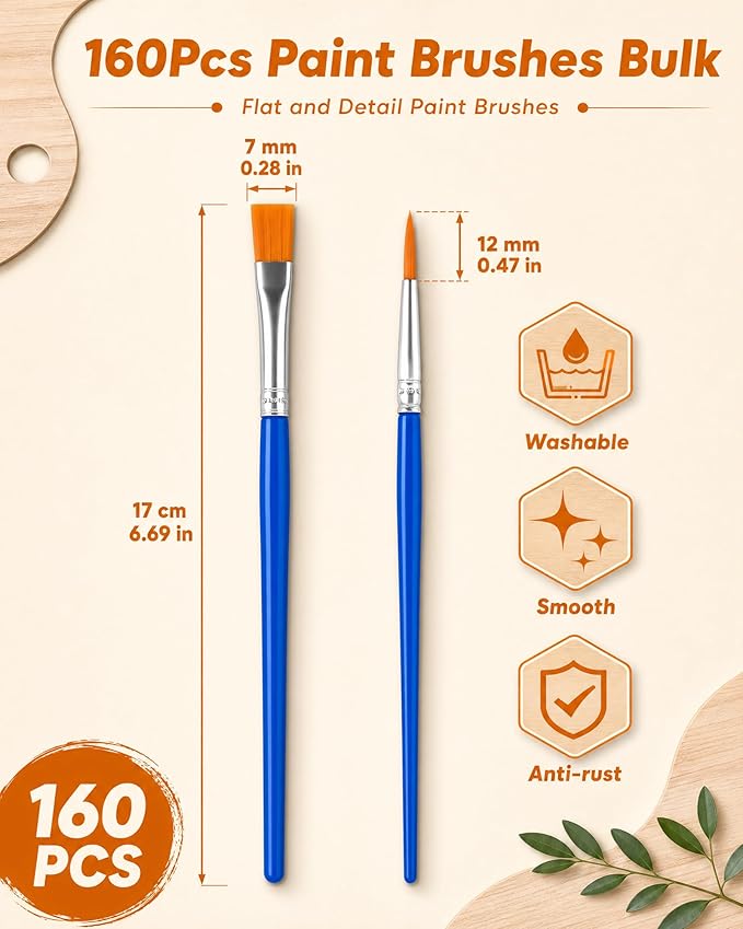 Small Paint Brushes Bulk - Image 2