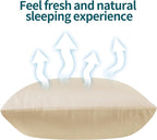 Bamboo Viscose Zippered Pillow Cases Queen Size Set of 2, 400 Thread Count - Image 8