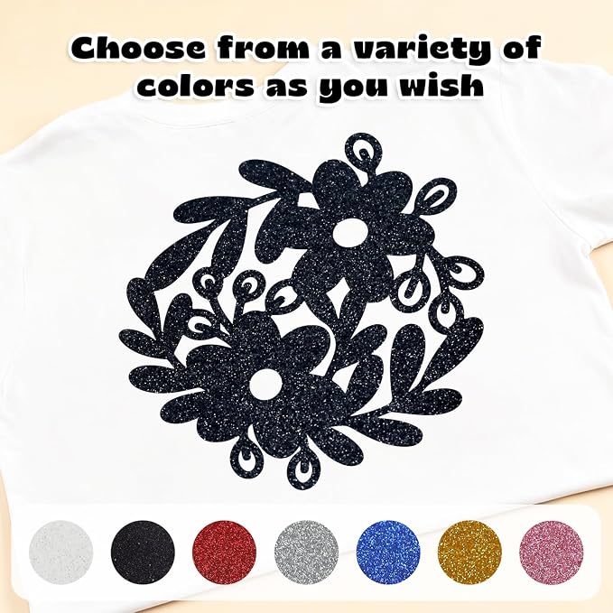 Glitter Black HTV - Image 5
