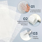 50/100 Sheets FIVEIZERO A4 Mulberry Paper Sheets Natural Fiber Rice Papers - Image 2