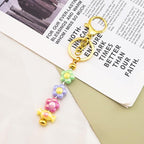 beadable keychains Bulk 8pcs Blank Keychain Making Kit Keychains Accessories - Image 8
