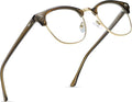 Blue Light Blocking Glasses Vintage Half Frame UV Clear Lens Anti Eyestrain by AOMASTE