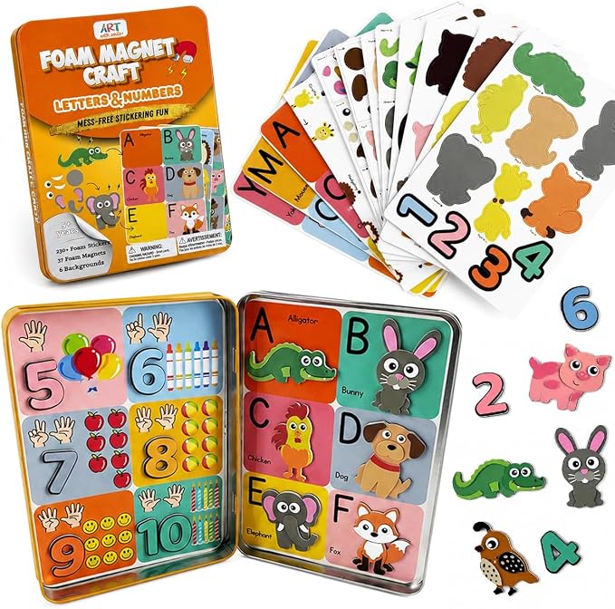 Magnetic Tin Box Foam Craft Kit by Artwithsmile