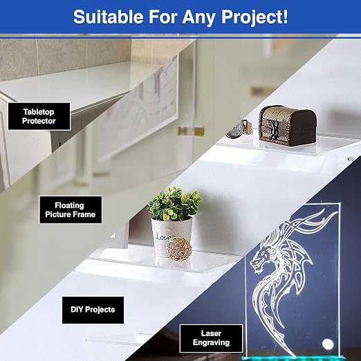 Duco Clear Cast Acrylic Sheets 1/8" Thick 6" x 12" - Image 6