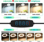 10X Magnifying Glass with Light, Clip on Mganifier with Light, 48 LED Desk - Image 2