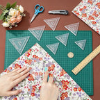 BENECREAT 16 Pcs Triangle Quilting Template, Acrylic Quilting Templates Rulers - Image 3