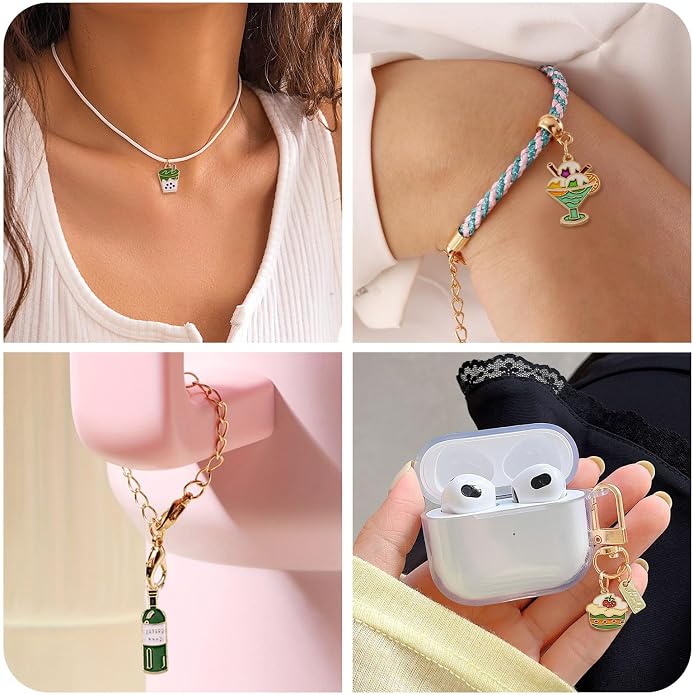 Enamel Food Charms Cute Assorted Food Pendants Sweet Dessert Charms - Image 7