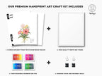 TwoDays Flower Bouquet Handprint Art Craft DIY Kit, Unique Gifts - Image 2
