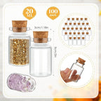 Gerrii 100 Pcs 20 ml Mini Glass Bottles - Image 2