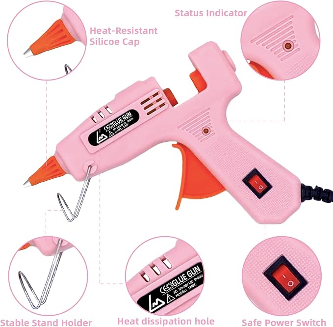 Glue Gun, Mini Hot Glue Gun Kit - Image 2