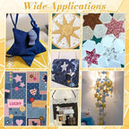 NBEADS 6Pcs Acrylic Quilting Templates Set - Image 5