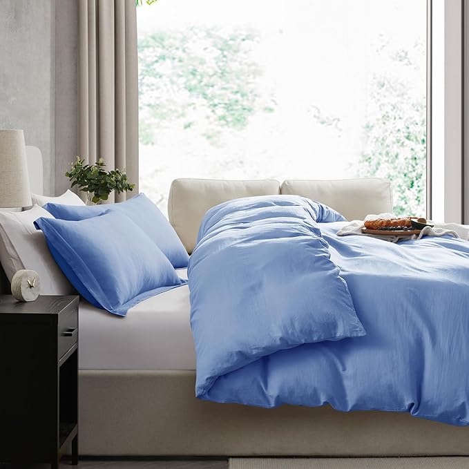Nestl Calm Blue California King Duvet Cover Sets - Image 7