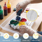 1000 Pcs Rubber Bands Kit for Tie Dye Projects Craft Project Colorful Elastic - Image 4