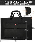 Nicpro Light Weight Art Portfolio Bag, 32 x 42 Inches Waterproof Art Portfolio - Image 2