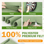 XSEINO Sage Green Large Felt Fabric 72" X 36 ", 1.4 mm Thick Soft Felt Fabric - Image 4