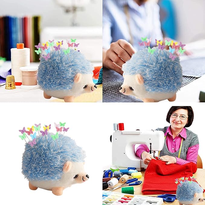CICILIAYA Hedgehog Shape Pin Cushion, Cute Pincushions Sewing Kit Lovely Needle - Image 5