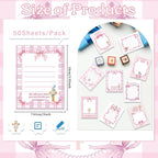 Pink Bow Sticky Notes Gifts, 9 Pack Pink Bow Christian Natepads 3x4 Inch - Image 2