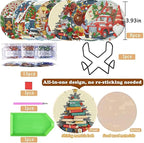 8 Pack Christmas Diamond Art Coasters, Diamond Painting Coasters Kits | - Image 2