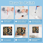 hkejoi Moon Paint by Numbers Kit - Image 8