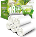 FORID 13 Gallon Trash Bags - Clear Plastic Garbage Bags Medium Tall Trash Can Liners for Kitchen Office Home Waste Bins Unscented One Box with 5 Roll 110 Count 55 Liter - Thick & Durable Trash Bag