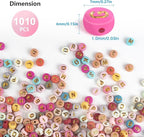 SUTOUG 1010PCS Colourful Letter Beads - Image 2