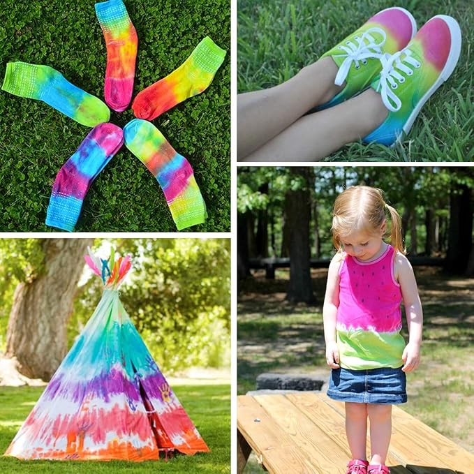 Vanstek 20 Colors Tie Dye Kit, Tie Dye Shirt DIY Fabric Dye - Image 5