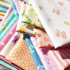 flic-flac 25pcs 12 x 12 inches Cotton Fabric Squares Quilting Sewing Floral by flic-flac