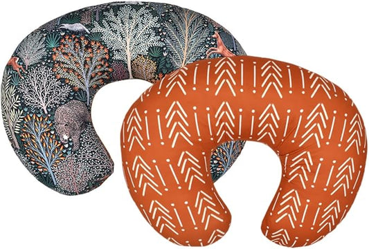 Boyoung Stretchy Nursing Pillow Covers Ultra Soft Slipcovers for Breastfeeding for Baby Girls Boys, Feeding Pillow Cover Fits Standard Infant Support Pillows Positioners Nursing Pillow Case