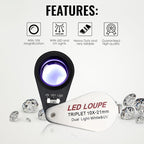 10x Foldable Pocket Magnifier Loupe - Image 6