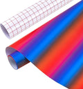 Tintnut Gradient Permanent Vinyl Roll 12in x 5ft Blue Red Adhesive Vinyl | by Tintnut