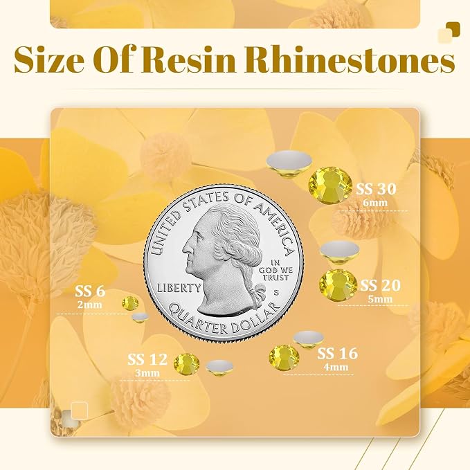 8000PCS 3mm Resin Rhinestones Bulk - Image 3