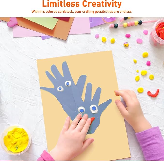 MAXECHO 8.5"x11" Colored Cardstock 32 Sheets, 250gsm/92lb Double-Sided - Image 4